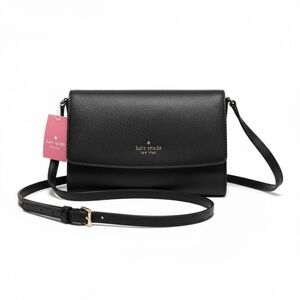 Kate Spade Black Perry Leather Crossbody Wallet - NWT